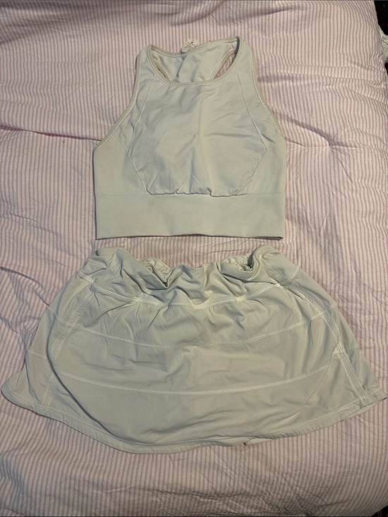 lululemon athletica Tops - lululemon athletica Cream High-Neck Crop Tank